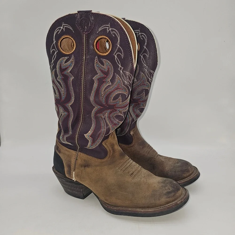 Tony Lama Women's 3R Western Boots - RR9000 size 8.5D purple boots